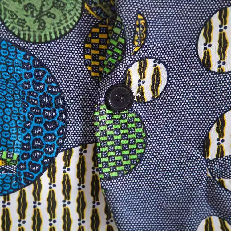 Women's Blazer with African Pattern