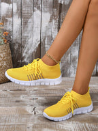 Women's Breathable Sport Sneakers with Elastic Cuff