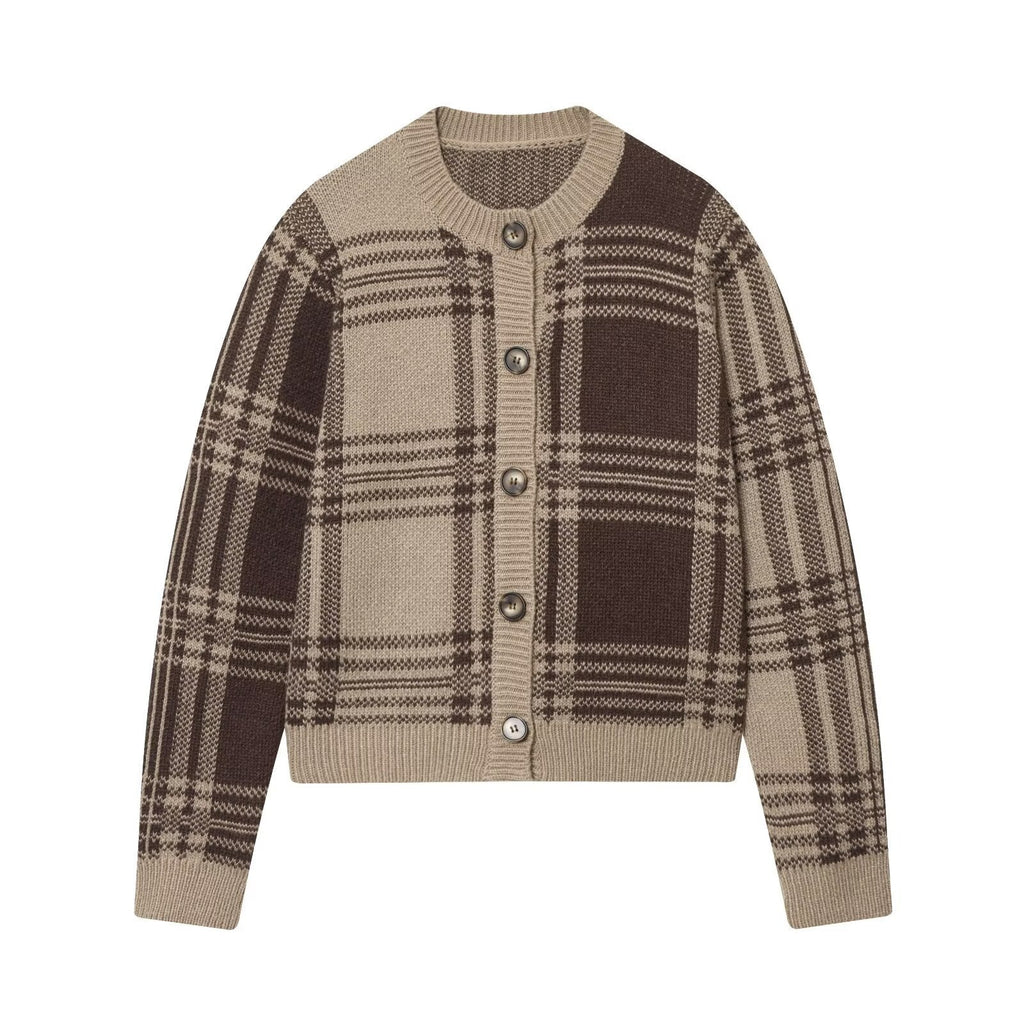 Women's Patterned Cardigan with Button Details