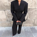 Women's Elegant Blazer Pant Suit