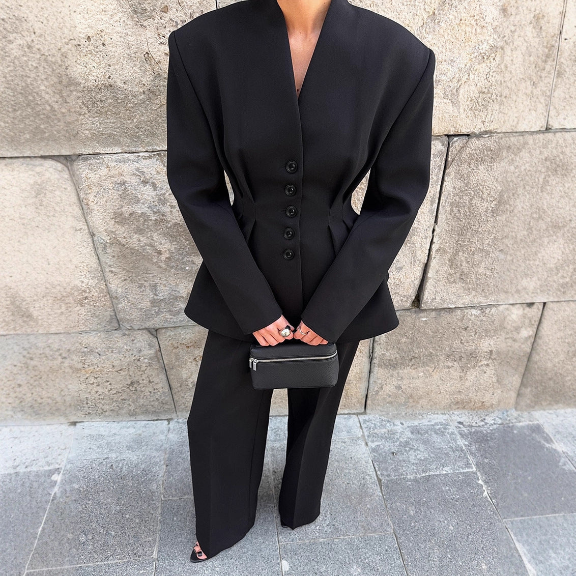 Women's Elegant Blazer Pant Suit