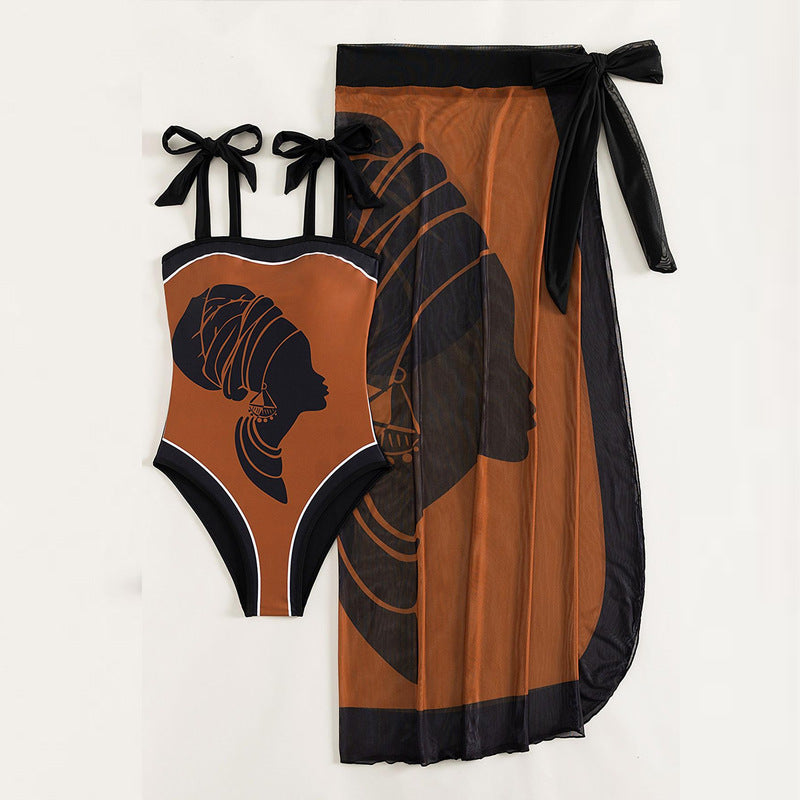 Women's Swimsuit with Airy Wrap Skirt