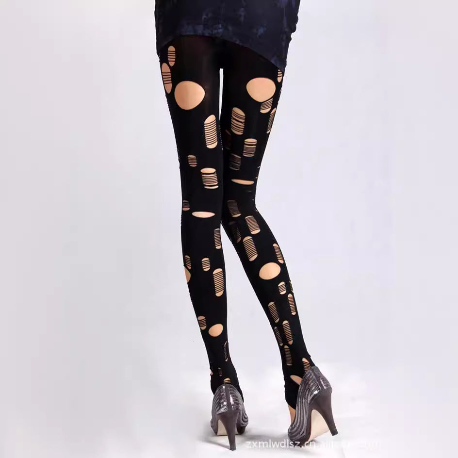 High-Style Leggings with Cut-Outs