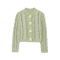 Women's Cropped Cardigan with Floral Detail