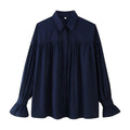 Elegant Women's Blouse with Ruffle Details