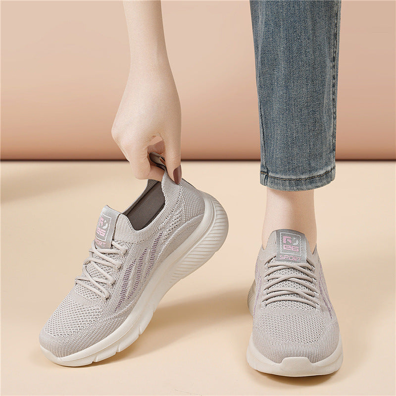 Women's Breathable Casual Sneakers with Cushioning Sole