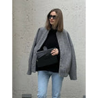 Women's Oversized Soft Wool-Blend Jacket