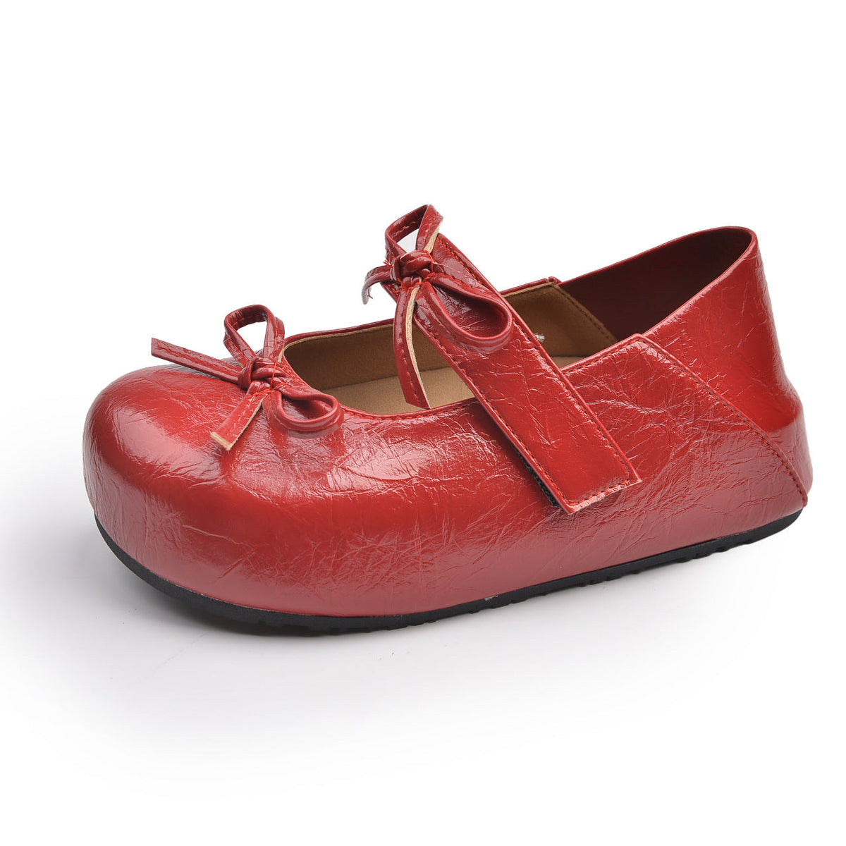 Women's Ballet Flats with Elegant Knot Closure and Non-Slip Sole