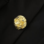 Elegant Women's Blazer Jacket with Decorative Buttons