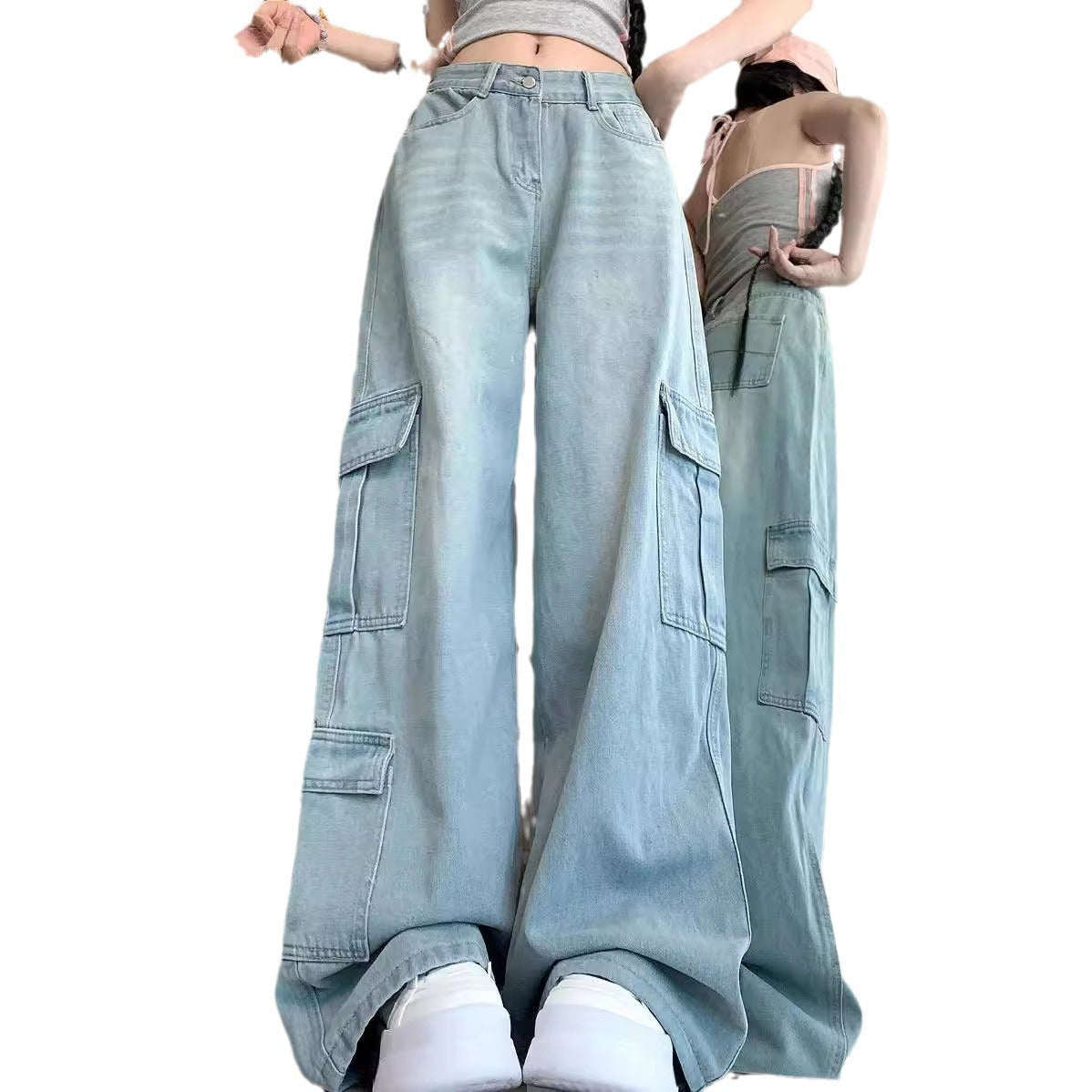 Women's Wide-Leg Cargo Pants