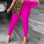 One-Sided Off-Shoulder Animal Print Jumpsuit