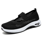 Women's Breathable Comfort Sneakers with Hook-and-Loop Closure