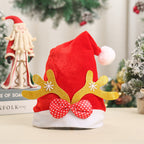 Festive Santa Hat with Reindeer Ears