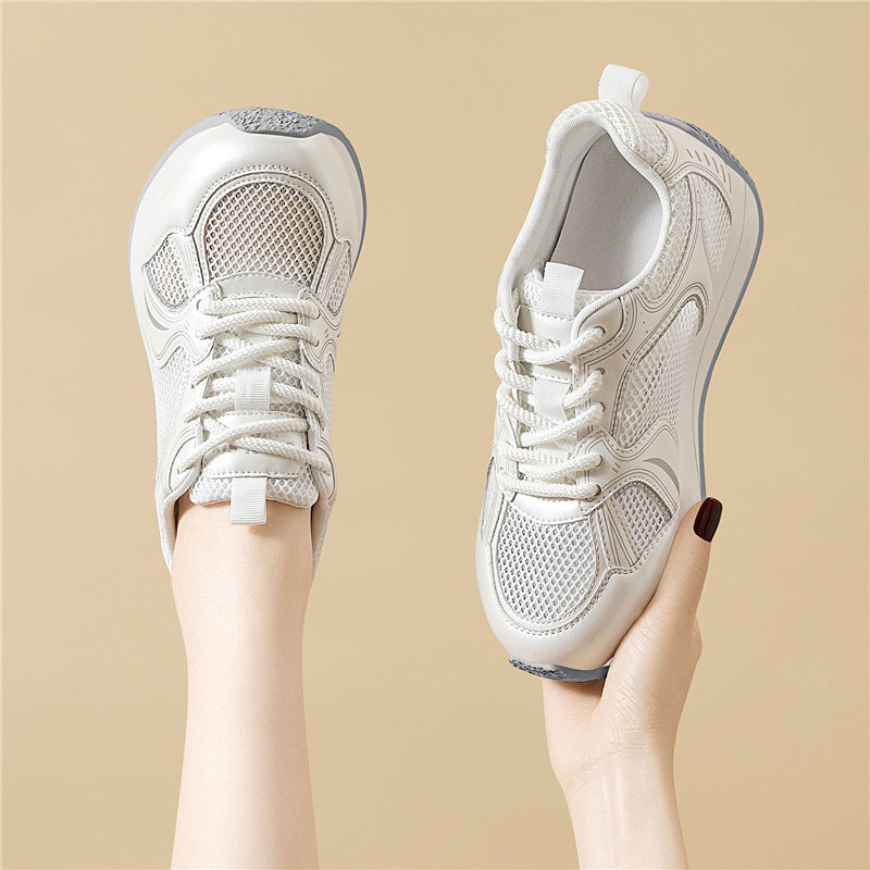 Women's Breathable Casual Sneakers with Shock-Absorbing Sole