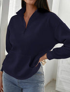 Women's Comfortable Mock Neck Pullover