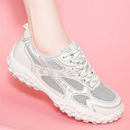 Women's Breathable and Non-Slip Sneakers with Versatile Tread