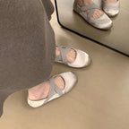Women's Ballet Flats with Decorative Strap and Comfortable Footbed