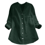 Women's Blouse with Elegant Button Placket and Modern Fit