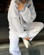 Women's Hoodie and Wide-Leg Joggers Set