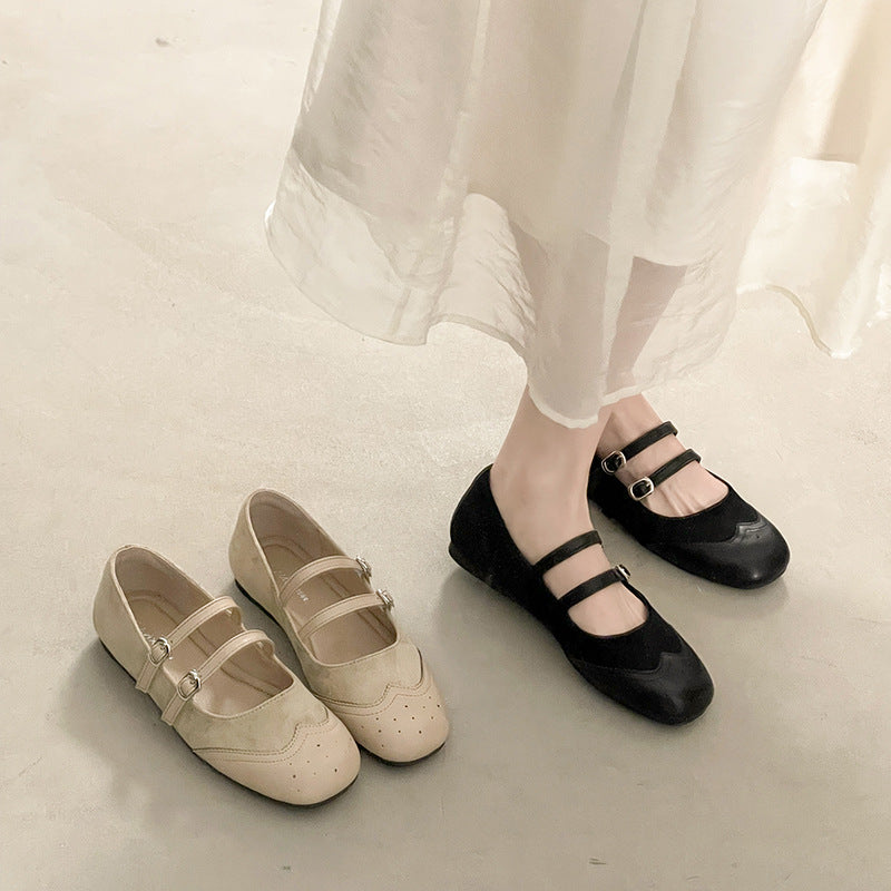 Women's Double-Strap Ballet Flats