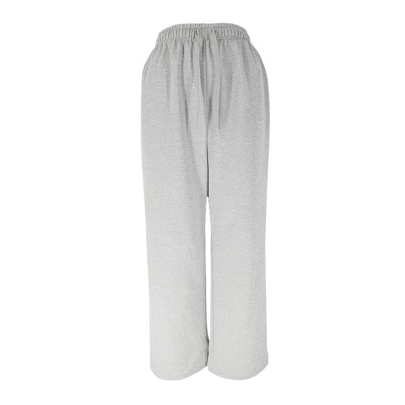Comfortable Casual Pants with Elastic Waist and Wide Leg