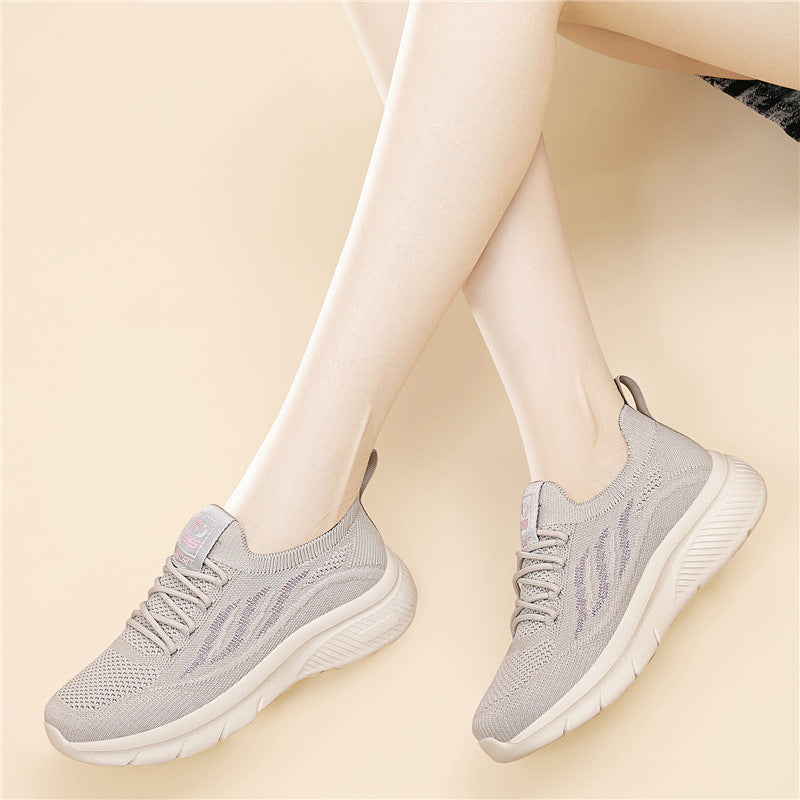 Women's Breathable Casual Sneakers with Cushioning Sole