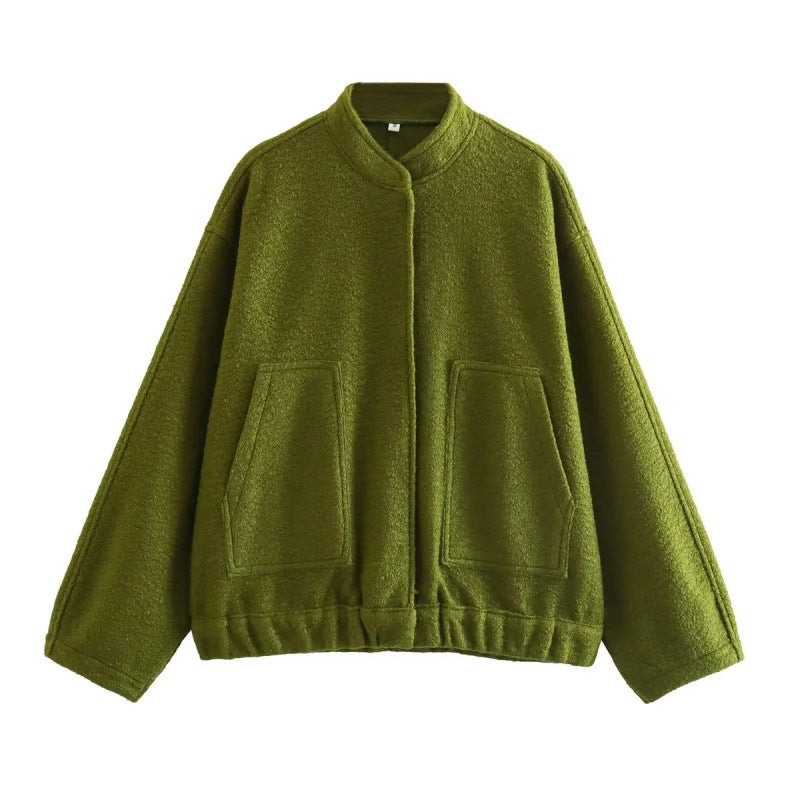 Women's Oversized Soft Wool-Blend Jacket