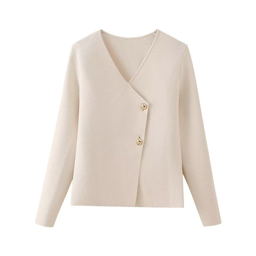 Elegant Wrap Jacket with Button Details