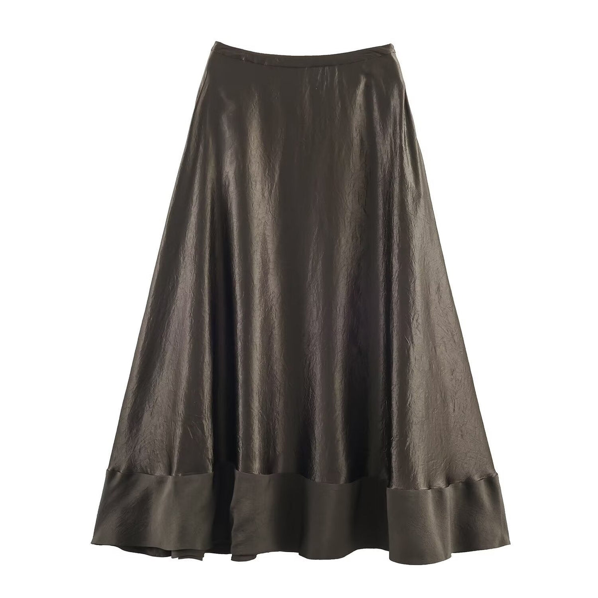 Women's Maxi Skirt with Elegant Drape