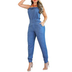 Elegant Jumpsuit with Refined Straps and Waist Belt
