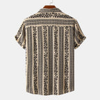 Women's Short-Sleeve Shirt with Floral Patterns