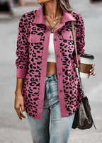 Women's Fashionable Leopard Print Overshirt