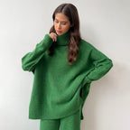 Women's Cozy High-Neck Knit Set