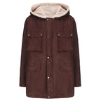 Women's Elegant and Warm Hooded Fleece Jacket