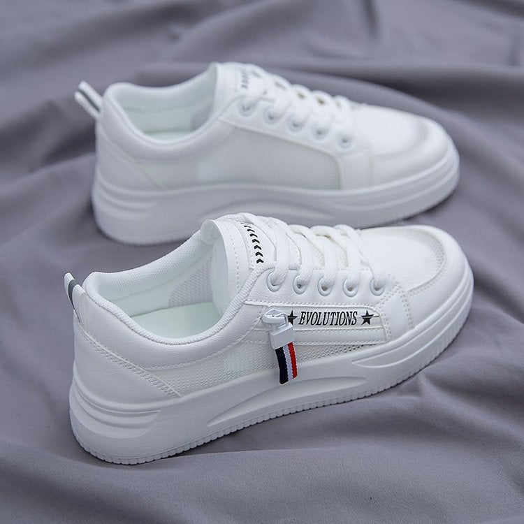 Women's Breathable Sneakers with Elastic Lacing System