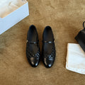 Women's Ballet Flats with Elegant Strap and Glossy Finish