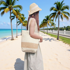 Straw Hat with Lace Band