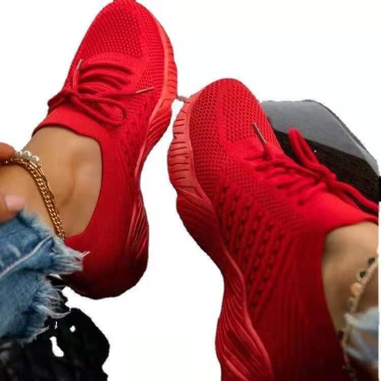 Women's Breathable Sports Shoes with Flexible Mesh Upper and Non-Slip Sole