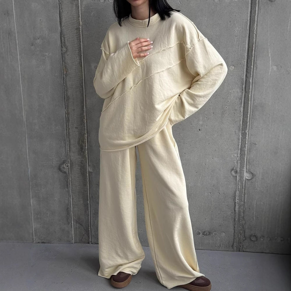 Women's Oversized Lounge Set with Palazzo Pants