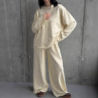 Women's Oversized Lounge Set with Palazzo Pants
