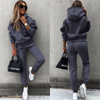 Women's Casual Sweatpants Set with Oversized Sweater