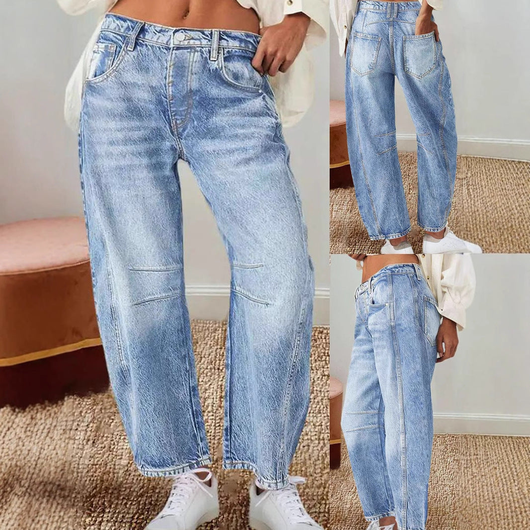 Women's High-Waisted Baggy Jeans