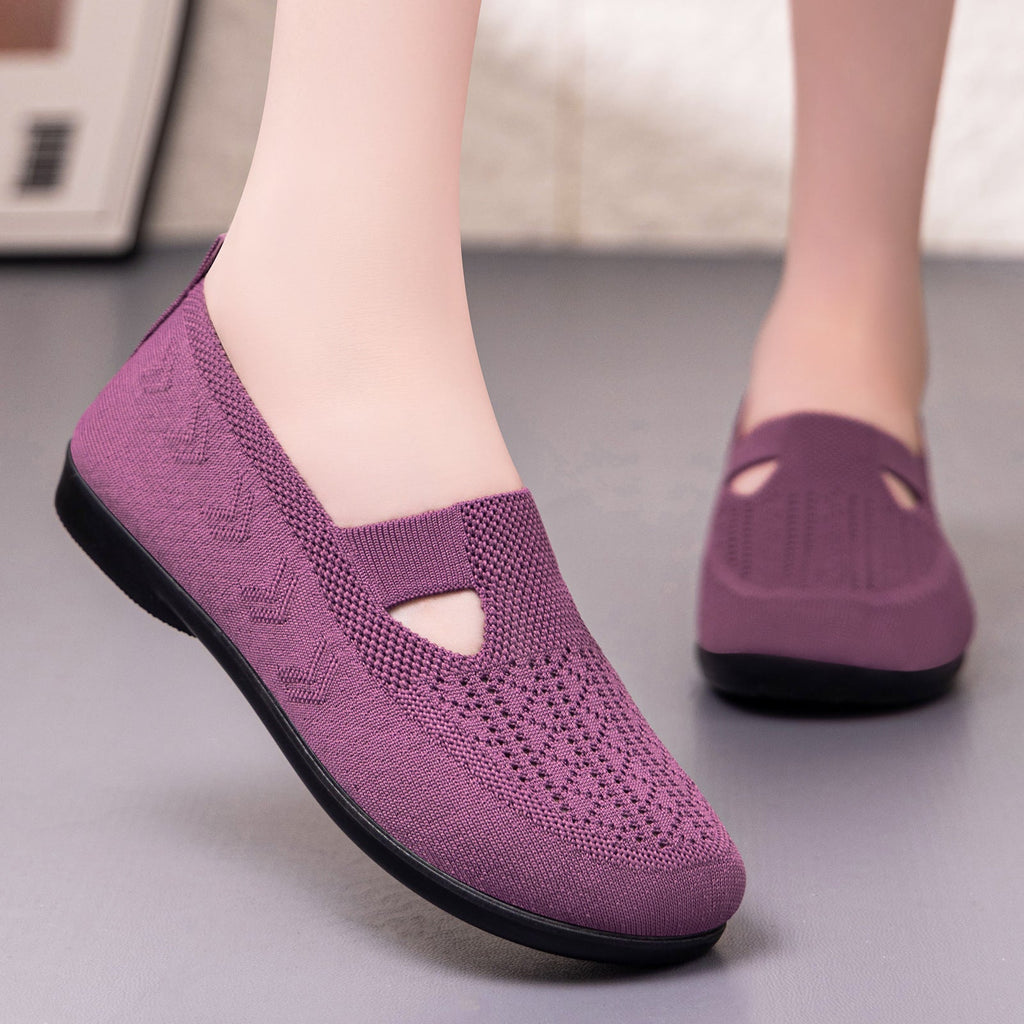 Women's Breathable and Flexible Everyday Shoes with Elastic Entry