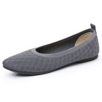 Women's Ballet Flats with Breathable Knit and Flexible Sole