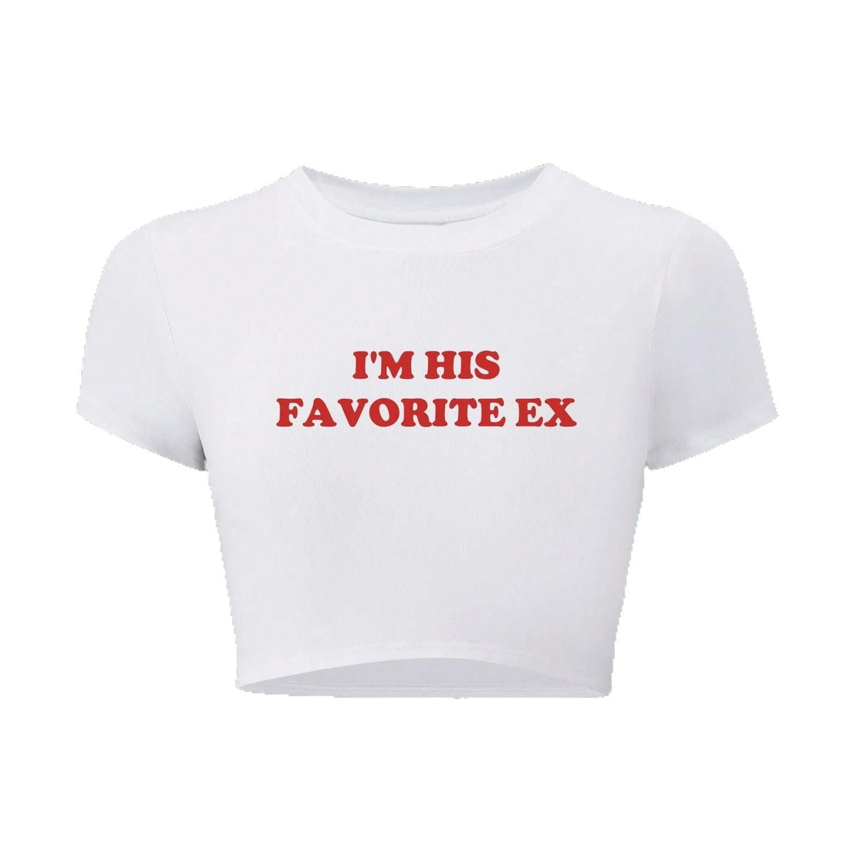 Women's Crop T-Shirt with Captivating Statement Print
