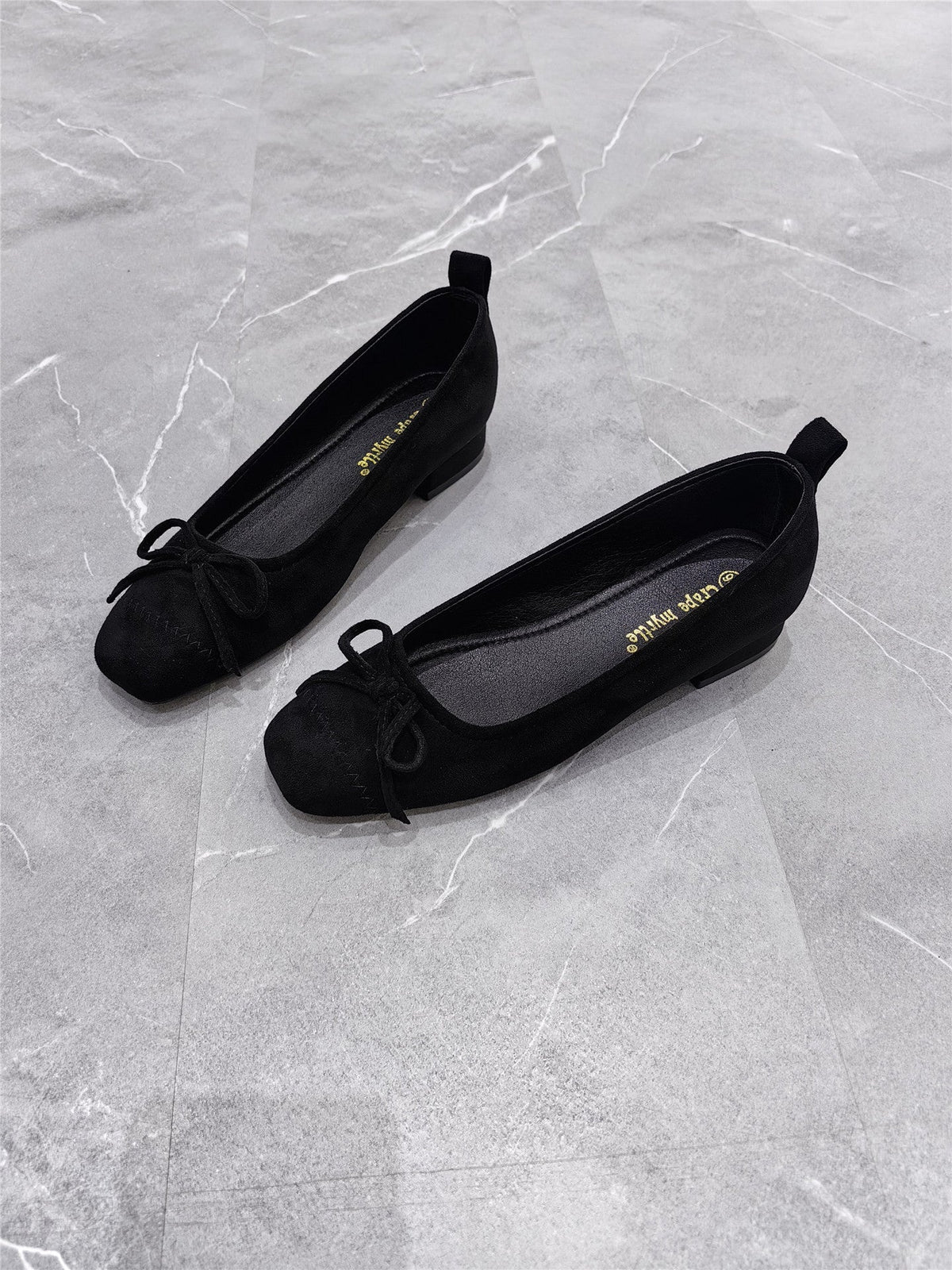 Women's Ballet Flats with Decorative Bow Detail