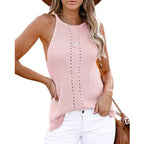 Women's Sleeveless Textured Knit Top