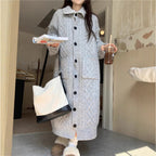 Chunky Knit Button-Up Coat