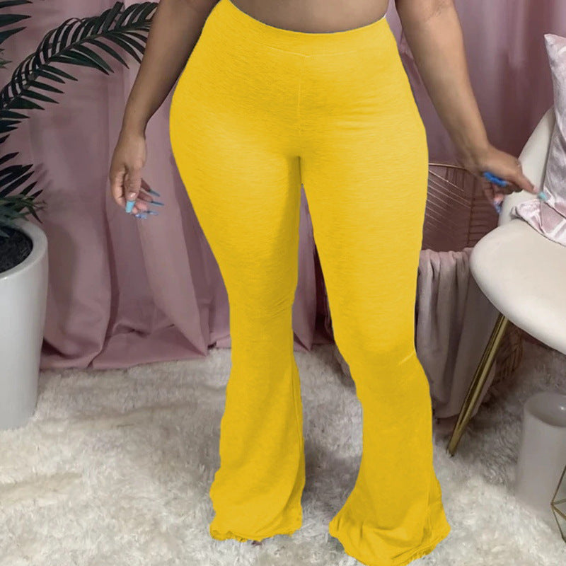 Women's High-Waisted Bootcut Leggings in Soft Jersey