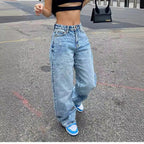 Women's Cargo Jeans with Functional Pockets
